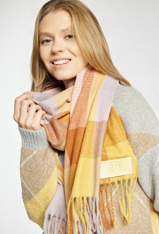 Szalik damski w kratę