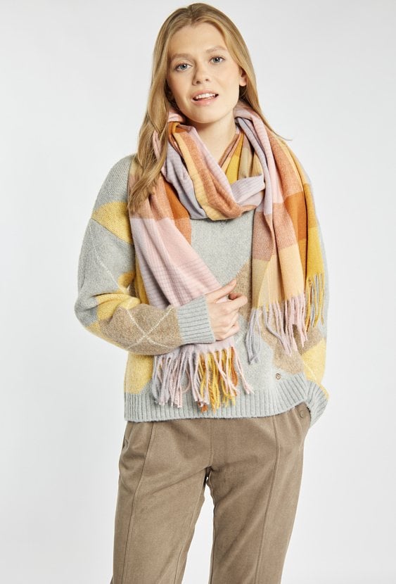 Szalik damski w kratę