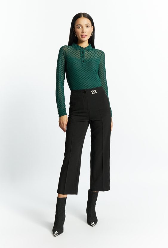 Bluzka damska z kołnierzem