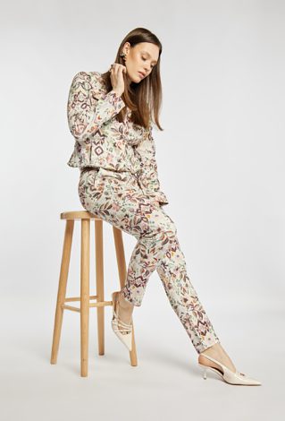 Wzorzyste spodnie damskie