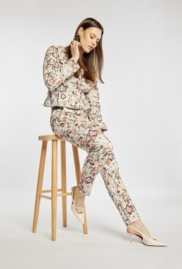 Wzorzyste spodnie damskie