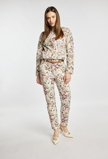 Wzorzyste spodnie damskie