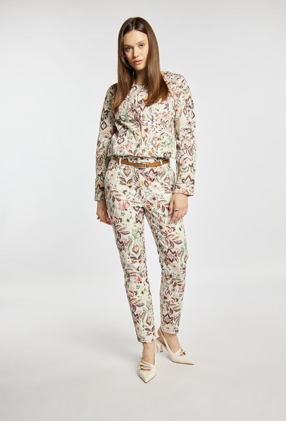 Wzorzyste spodnie damskie