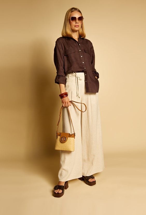 Mały koszyk z plecionką