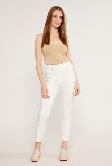 Eleganckie spodnie z prostą nogawką