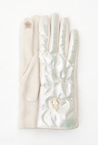Połyskujące rękawiczki damskie