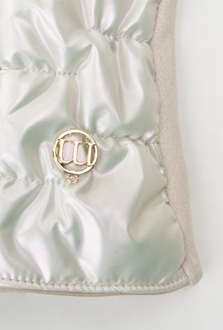 Połyskujące rękawiczki damskie