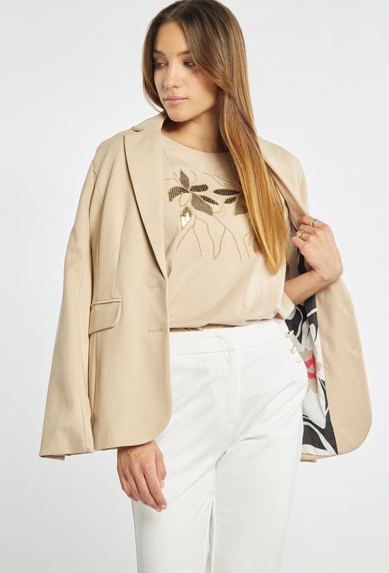 T-shirt damski z bawełny