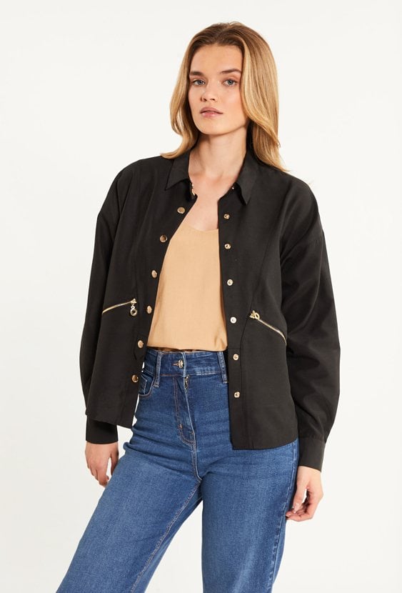 Koszulowa bluzka damska