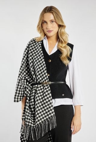 Szalik damski w kratę