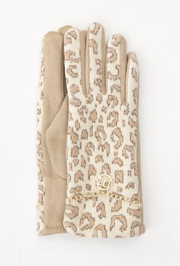 Rękawiczki z połyskującym wzorem