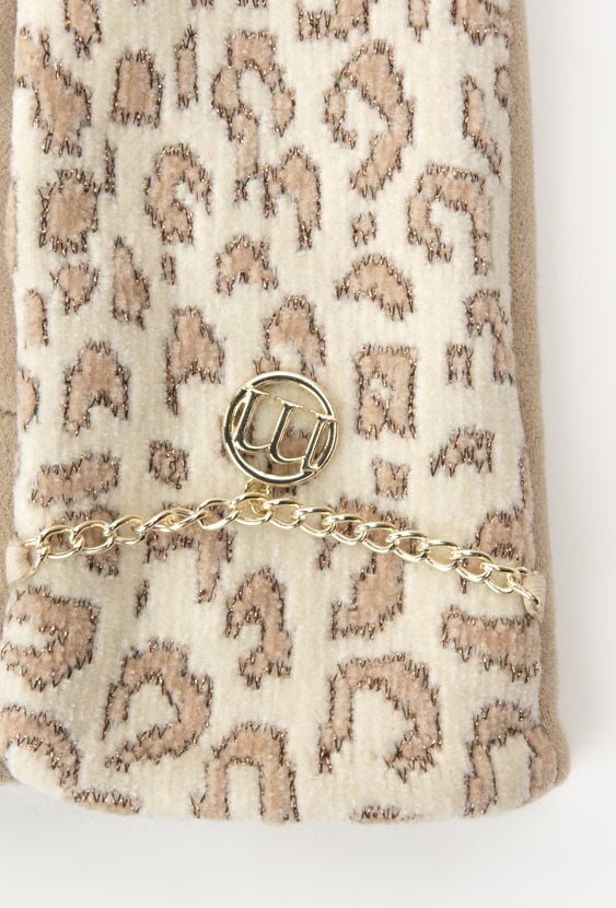 Rękawiczki z połyskującym wzorem