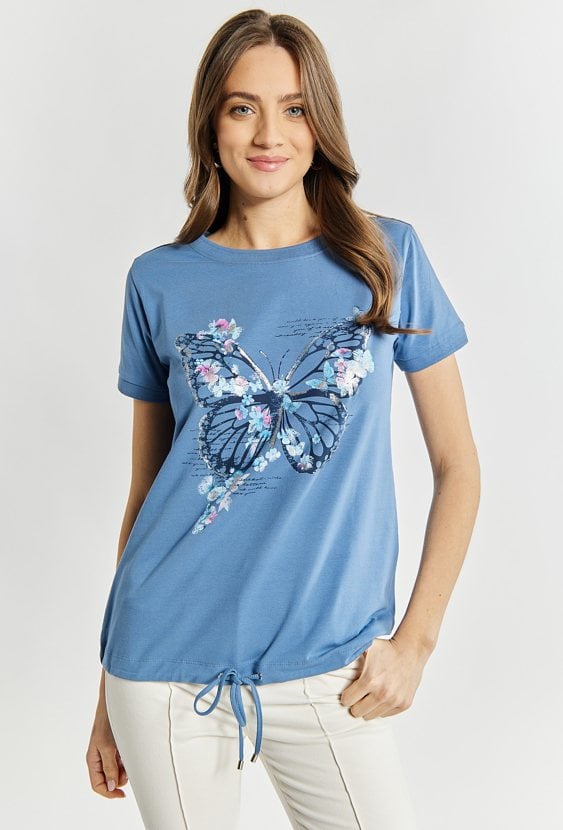 T-shirt damski z motylem