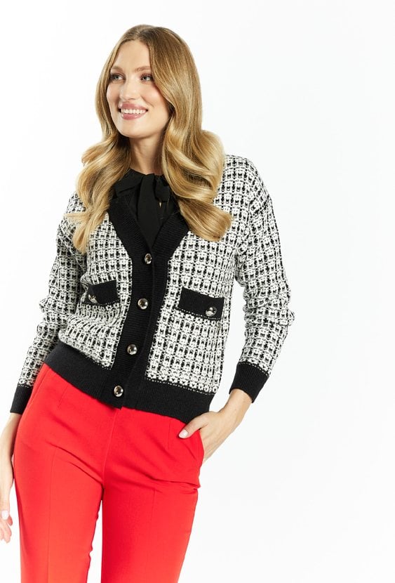 Rozpinany sweter damski