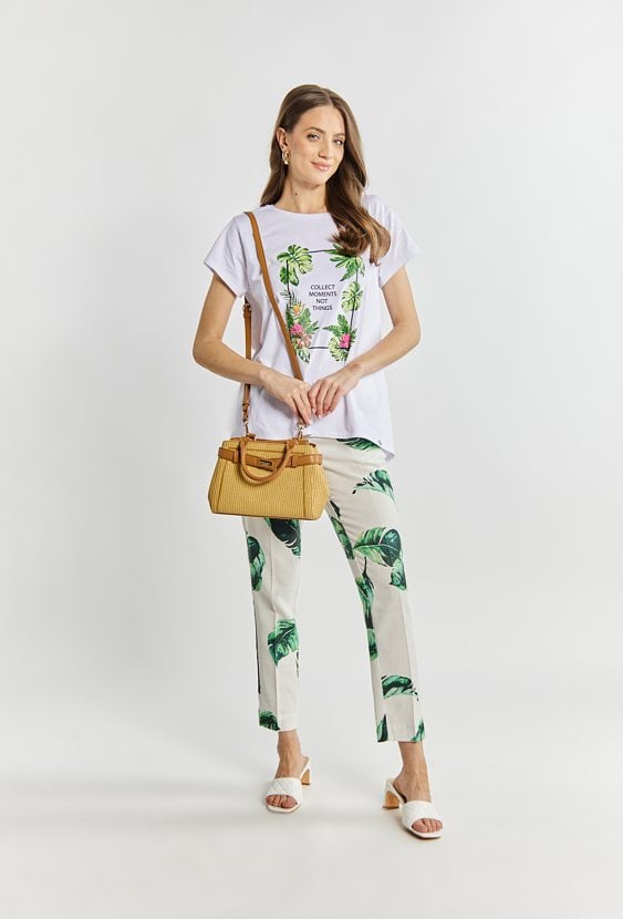 Torba damska z ozdobnym paskiem