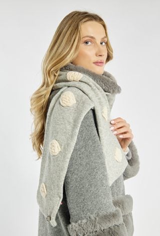 Szalik z kwiatami 3D