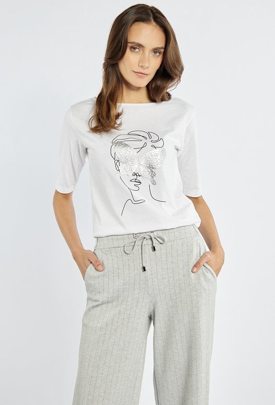 T-shirt damski z nadrukiem