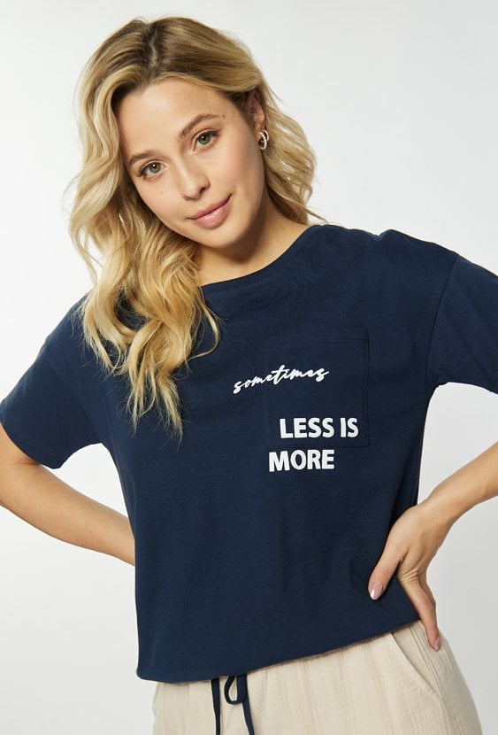 Bawełniany t-shirt z kieszonką