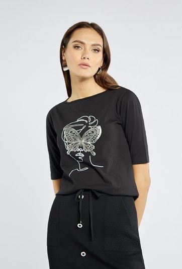 T-shirt damski z nadrukiem