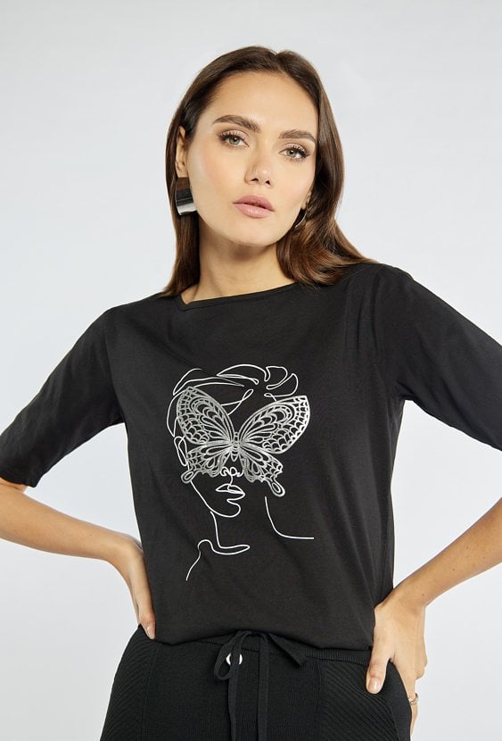 T-shirt damski z nadrukiem