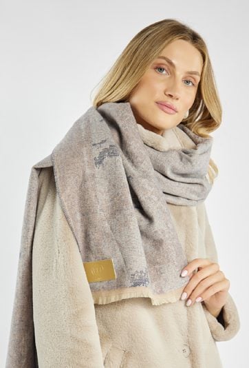 Szalik damski z wzorem