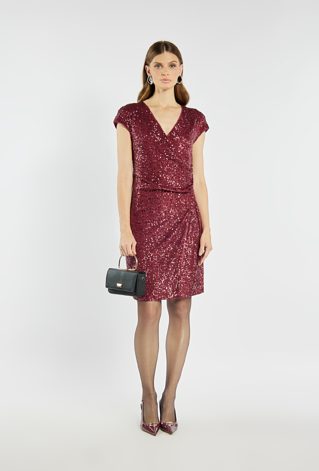 Elegancka sukienka z cekinami