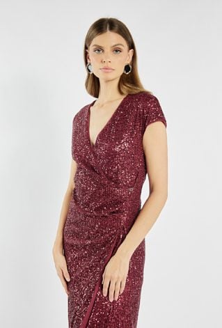 Elegancka sukienka z cekinami