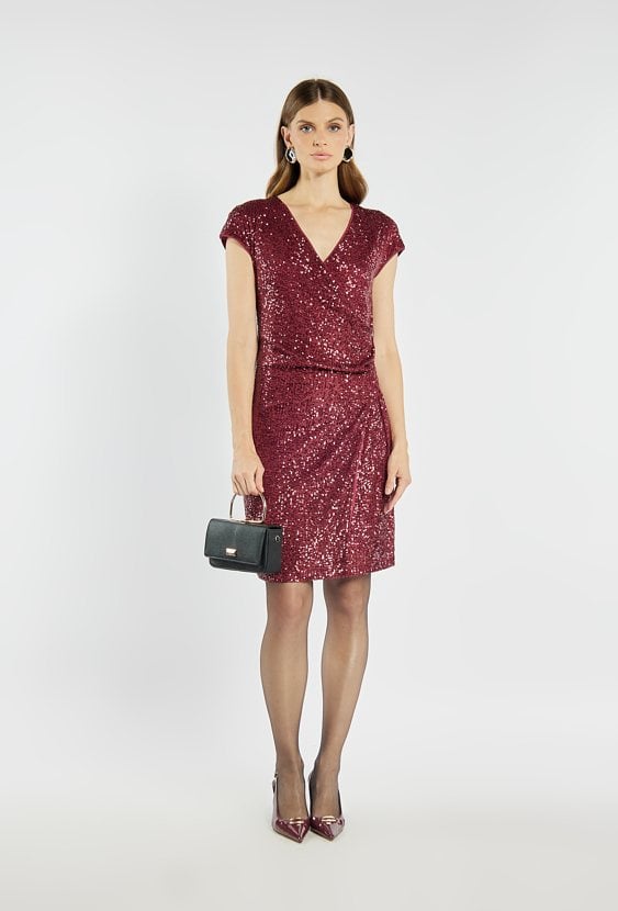 Elegancka sukienka z cekinami