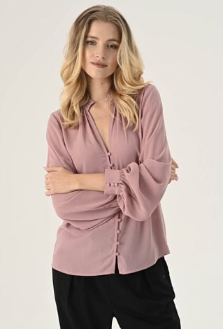 Elegancka pudrowa bluzka