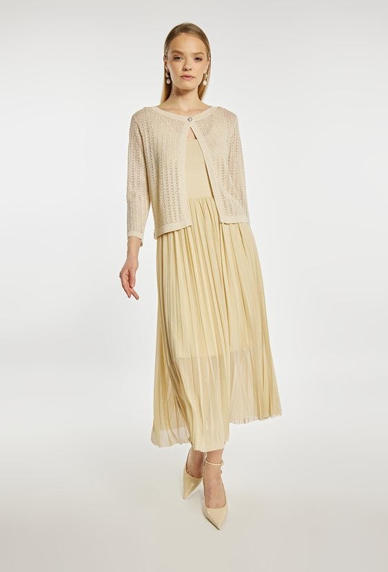 Elegancki, ażurowy sweter