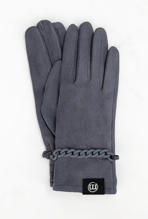 Rękawiczki damskie z aplikacją