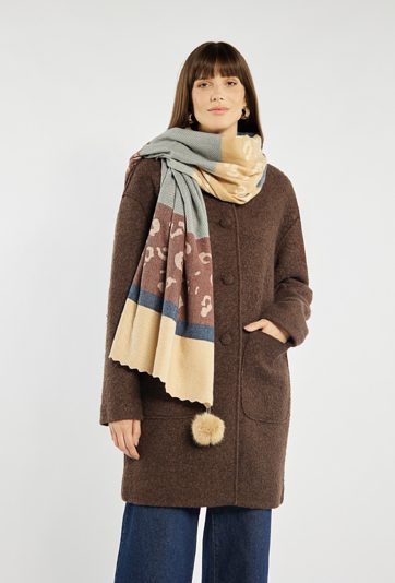 Szal w jesiennej kolorystyce