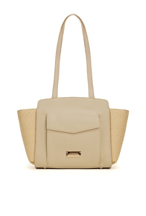 Duża torba z plecionką