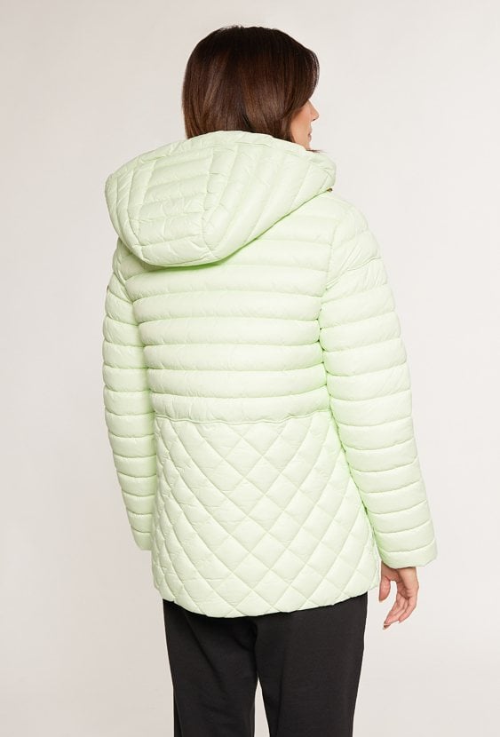 Pikowana kurtka z kapturem