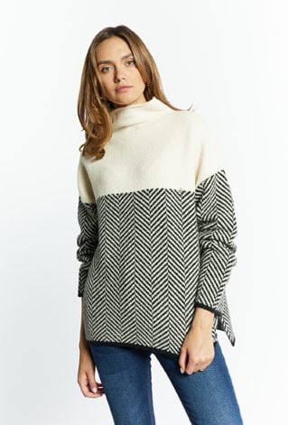 Sweter z domieszką wełny