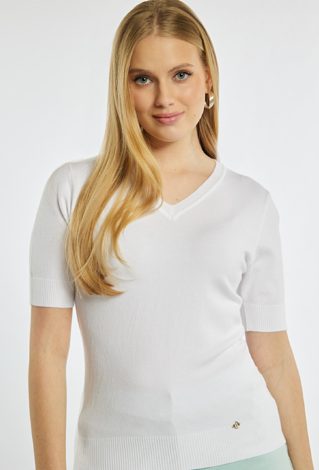 Sweter z krótkim rękawem