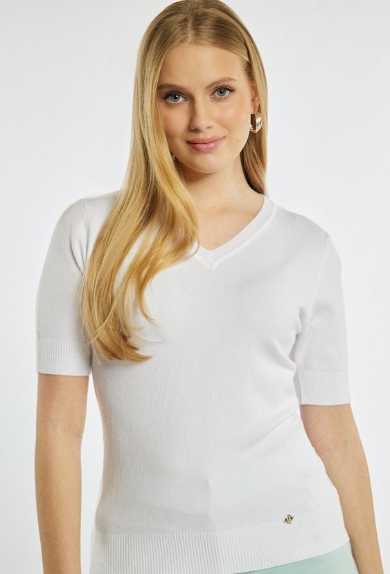 Sweter z krótkim rękawem