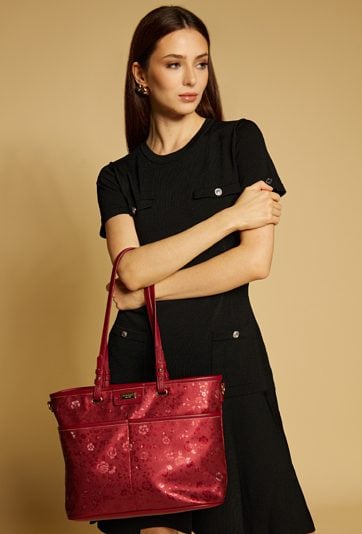 Shopper z kwiatowym wzorem