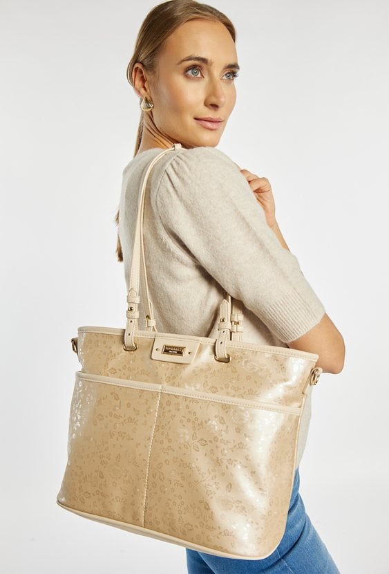 Shopper z kwiatowym wzorem