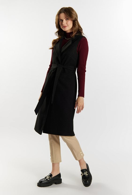 Elegancka kamizelka z paskiem