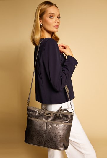 Shopper z kwiatowym wzorem