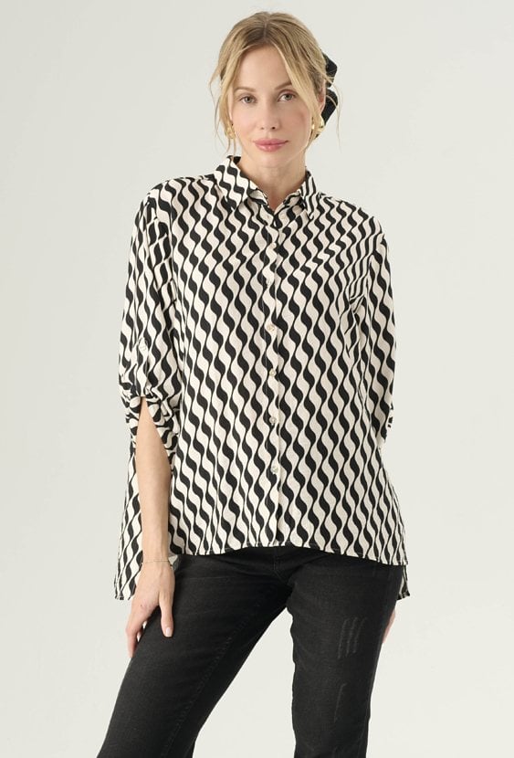 Koszula w energetyczny print