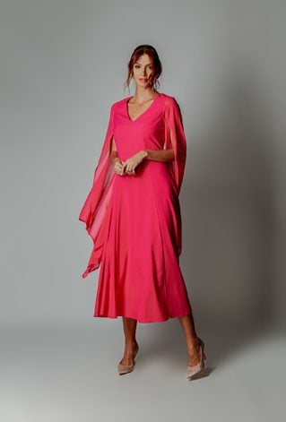 Sukienka damska z rozcięciami na rękawach