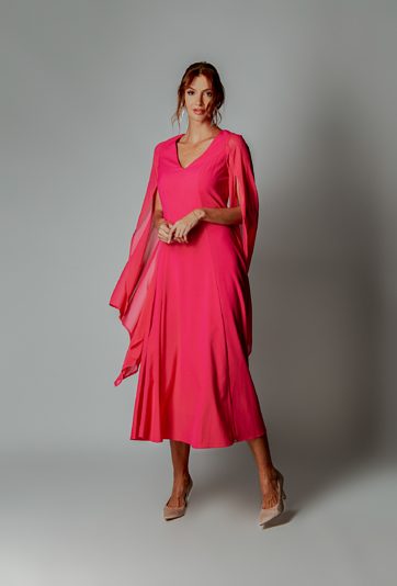 Sukienka damska z rozcięciami na rękawach