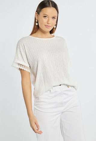 Bluzka z wycięciem na plecach