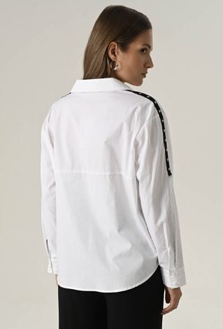 Oversizowa biała koszula z bawełny