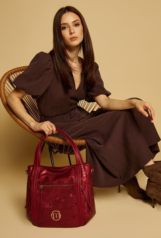 Torba z kwiatowym motywem