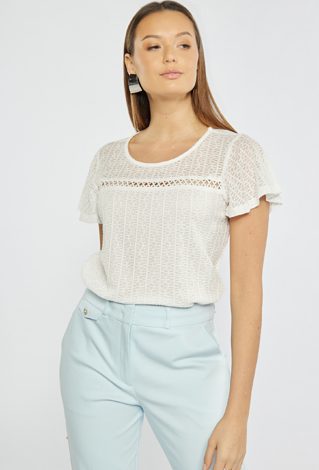 Bluzka z delikatnym ażurem