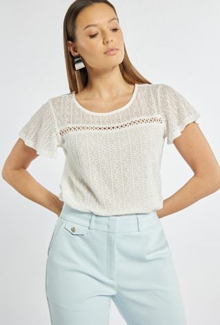 Bluzka z delikatnym ażurem