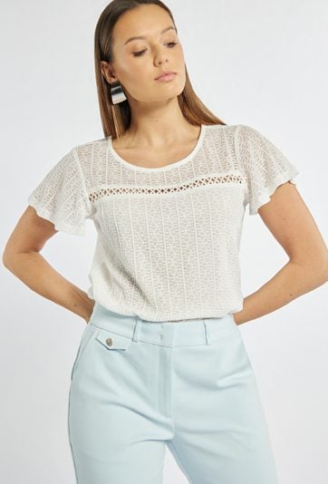 Bluzka z delikatnym ażurem